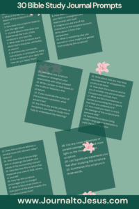 30 journal prompts for bible study